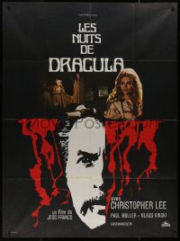 8t0817 COUNT DRACULA French 1p 1971 directed by Jesus Franco, Christoper Lee as the vampire!