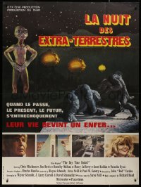 8t0832 DAY TIME ENDED French 1p 1981 their lives became a living Hell, wacky sci-fi monster art!