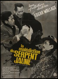 8t0838 DER FLUCH DER GELBEN SCHLANGE French 1p 1965 from Edgar Wallace's The Yellow Snake!
