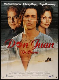 8t0848 DON JUAN DEMARCO French 1p 1995 beefcake Johnny Depp, Marlon Brando, Faye Dunaway