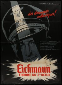8t0861 EICHMANN HIS CRIMES & JUDGMENT French 1p 1961 from secret Nazi films, Mascii art, rare!