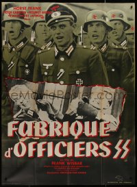 8t0874 FABRIK DER OFFIZIERE French 1p 1962 Helmut Griem, close up of Nazi soldiers, rare!