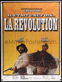 8t0880 FISTFUL OF DYNAMITE French 1p 1972 Sergio Leone, different image of Rod Steiger & James Coburn