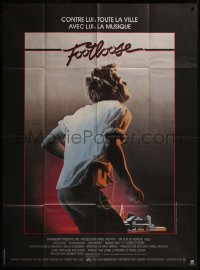 8t0883 FOOTLOOSE French 1p 1984 teenage dancer Kevin Bacon has the music on his side!