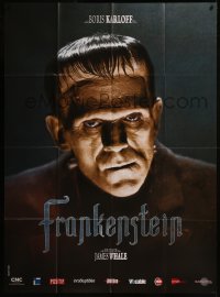 8t0889 FRANKENSTEIN French 1p R2008 wonderful close up of Boris Karloff as the monster!