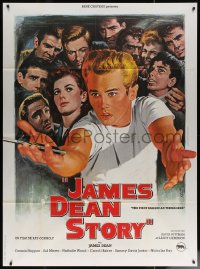 8t0980 JAMES DEAN: THE FIRST AMERICAN TEENAGER French 1p 1980 different art by Jean Mascii!
