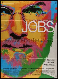 8t0984 JOBS French 1p 2013 colorful image of Ashton Kutcher as Apple visionary Steve Jobs!