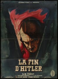 8t1002 LAST 10 DAYS French 1p 1955 directed by G.W. Pabst, different Rene Peron art of Hitler!
