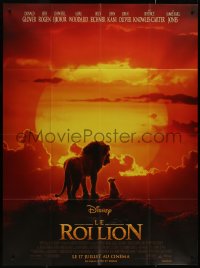 8t1015 LION KING advance French 1p 2019 Walt Disney live action/CGI, great image of Simba & Mufasa!