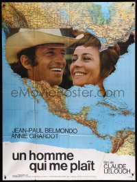 8t1019 LOVE IS A FUNNY THING French 1p 1970 Claude Lelouch, Jean-Paul Belmondo, Annie Girardot!