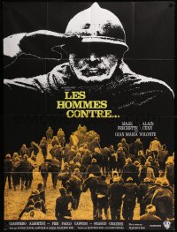 8t1032 MANY WARS AGO French 1p 1971 Francesco Rosi's Uomini contro, about the insanity of war!