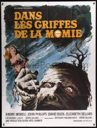 8t1051 MUMMY'S SHROUD French 1p 1968 Hammer horror, best different monster art by Boris Grinsson!