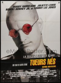 8t1055 NATURAL BORN KILLERS French 1p 1994 Oliver Stone cult classic, great image of Woody Harrelson