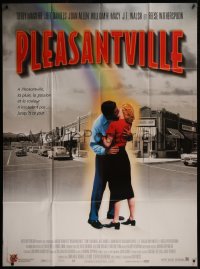 8t1093 PLEASANTVILLE French 1p 1999 Tobey Maguire, Reese Witherspoon, cool rainbow design!