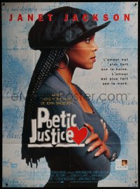 8t1095 POETIC JUSTICE French 1p 1994 profile of sexy Janet Jackson, directed by John Singleton!