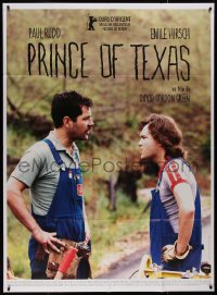 8t1101 PRINCE AVALANCHE French 1p 2013 c/u of Paul Rudd & Emile Hirsch arguing, Prince of Texas!