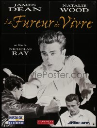 8t1122 REBEL WITHOUT A CAUSE French 1p R1990s Nicholas Ray, great different images of James Dean!
