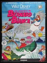 8t1126 RESCUERS French 1p 1977 Disney mouse cartoon from the depths of Devil's Bayou!