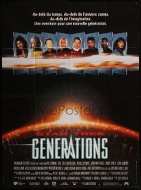 8t1176 STAR TREK: GENERATIONS French 1p 1994 Patrick Stewart as Picard, Shatner as Kirk, different!