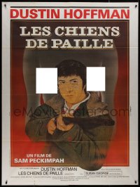 8t1179 STRAW DOGS French 1p R1980s Peckinpah, different art of Hoffman & naked girl by Philippe!