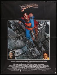 8t1184 SUPERMAN French 1p 1978 DC superhero Christopher Reeve, Gene Hackman, Marlon Brando