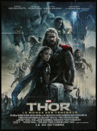 8t1191 THOR: THE DARK WORLD advance French 1p 2013 great montage of Chris Hemsworth & top cast!