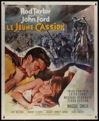 8t1238 YOUNG CASSIDY French 1p 1965 John Ford, different art of Rod Taylor in bed w/Julie Christie!