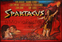 8t0666 SPARTACUS French 2p 1961 classic Stanley Kubrick & Kirk Douglas epic, different Peron art!