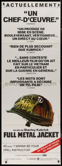 8t0687 FULL METAL JACKET French door panel 1987 Stanley Kubrick Vietnam War movie, Philip Castle art!
