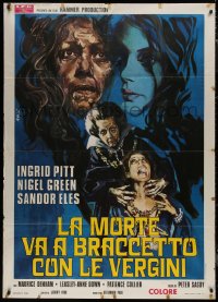 8t0449 COUNTESS DRACULA Italian 1p 1972 Hammer, different Avelli art of sexy vampiress Ingrid Pitt!