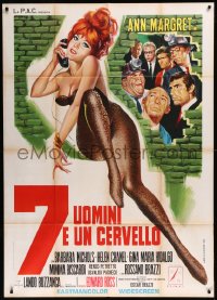 8t0450 CRIMINAL AFFAIR Italian 1p 1969 Sette uomini e un cervello, Franco art of sexy Ann-Margret!
