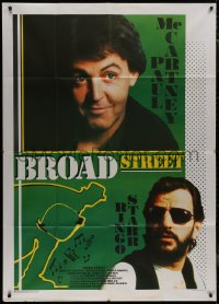 8t0483 GIVE MY REGARDS TO BROAD STREET Italian 1p 1987 Beatles Paul McCartney & Ringo Starr, rare!