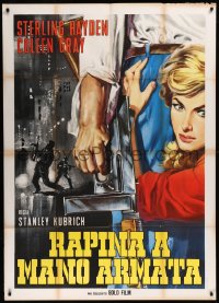 8t0512 KILLING Italian 1p R1964 Stanley Kubrick classic film noir, cool completely different art