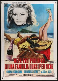 8t0524 LES JAMBES EN L'AIR Italian 1p 1971 Picchioni art of naked man & woman fooling around!