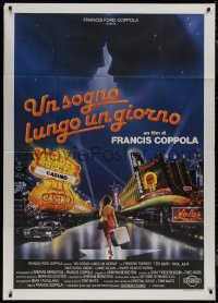 8t0550 ONE FROM THE HEART Italian 1p 1982 Francis Ford Coppola, art of Nastassja Kinski in Las Vegas!