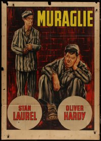 8t0556 PARDON US Italian 1p R1965 different art of convicts Stan Laurel & Oliver Hardy, classic!