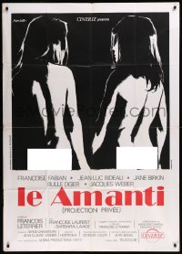 8t0563 PRIVATE SCREENING Italian 1p 1974 Manfredo art of sexy naked Jane Birkin & Francoise Fabian!