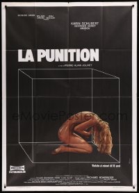 8t0564 PUNISHMENT Italian 1p 1974 naked bloody prostitute in transparent cube by Ferracci!