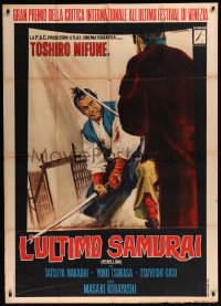 8t0568 REBELLION Italian 1p 1967 cool different art of samurai Toshiro Mifune by Rodolfo Gasparri!