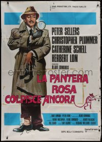 8t0573 RETURN OF THE PINK PANTHER Italian 1p 1975 Peter Sellers as Inspector Jacques Clouseau!