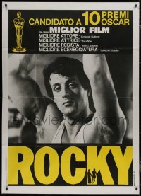8t0579 ROCKY Italian 1p 1977 great close up of boxer Sylvester Stallone, boxing classic!