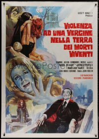 8t0603 STRANGE THINGS HAPPEN AT NIGHT Italian 1p 1974 wonderful completely different vampire art!