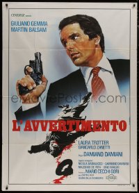 8t0636 WARNING Italian 1p 1980 directed by Damiano Damiani, Renato Casaro art of Giuliano Gemma!