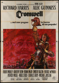 8t0349 CROMWELL Italian 2p 1970 great Yves Thos artwork of Richard Harris & Alec Guinness!