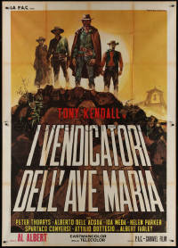 8t0357 FIGHTERS FROM AVE MARIA Italian 2p 1972 cool spaghetti western art by Rodolfo Gasparri!