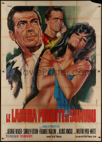 8t0375 MILLION EYES OF SU-MURU Italian 2p 1968 sexy Shirley Eaton, Kinski, different Franco art!