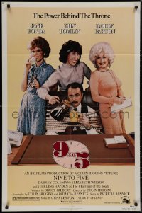 8w0674 9 TO 5 1sh 1980 Dolly Parton, Jane Fonda & Lily Tomlin w/tied up Dabney Coleman!