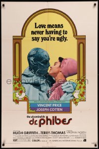 8w0678 ABOMINABLE DR. PHIBES 1sh 1971 Price, love means never having to say you're ugly