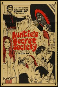 8w0712 AUNTIE'S SECRET SOCIETY 1sh 1960s see what happens when the sinister Dr. F challenges them!