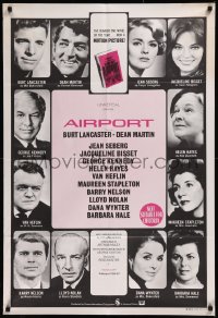 8w0273 AIRPORT Aust 1sh 1970 Burt Lancaster, Dean Martin, Jacqueline Bisset, Jean Seberg & more!